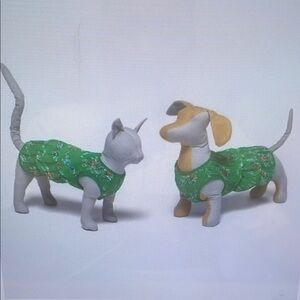Green Floral Pet Outfits